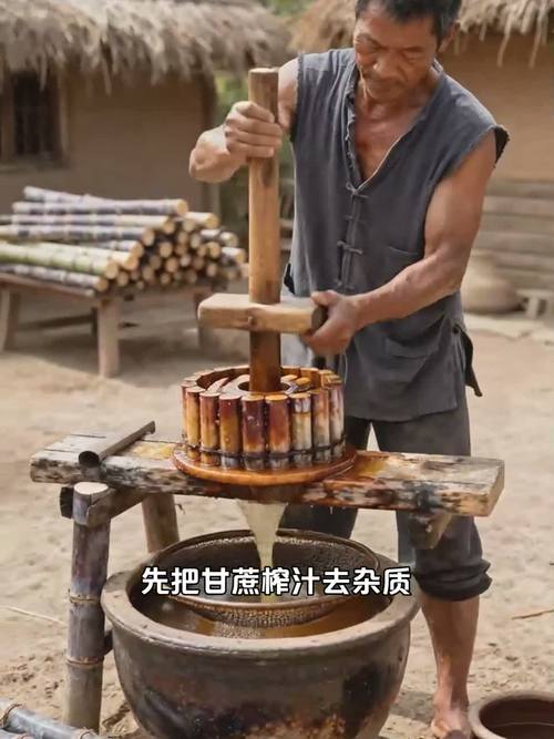 古人做紅糖用啥?甘蔗榨汁熬煮結晶就行!